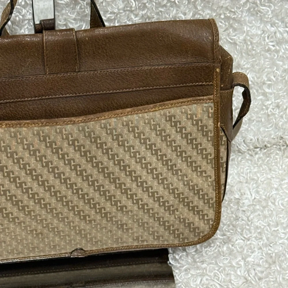 GUCCI Vintage Shoulder Crossbody Bag Canvas Brown - Picture 8 of 16